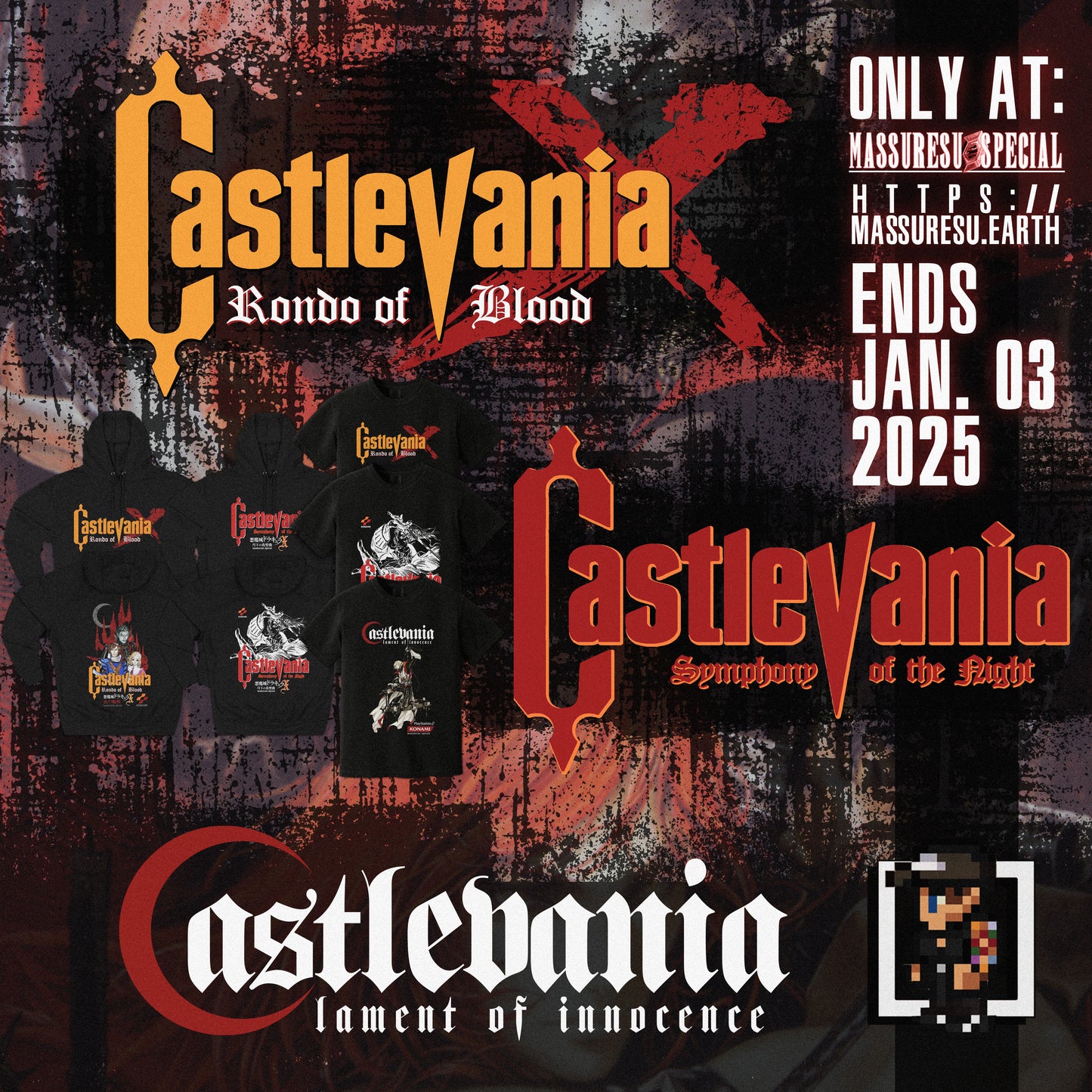 [P 004] Castlevania Merch [Winter 2024-2025] [Massuresu Special Drop]